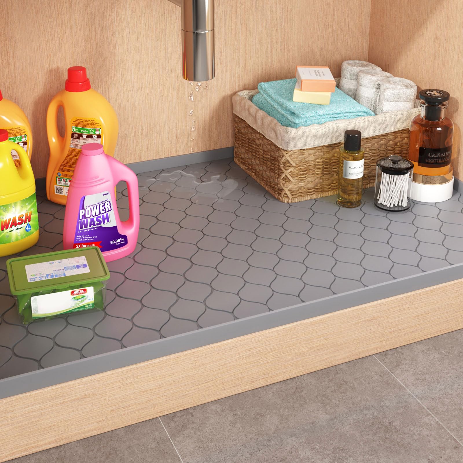 Silicone Under Sink Mat Kitche - đánh giá và giá Home Essentials Bathroom Storage