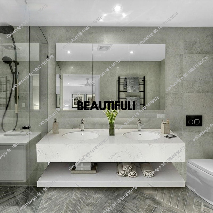 modern luxury customized hotel - đánh giá và giá Home Bathroom Vanity Combo