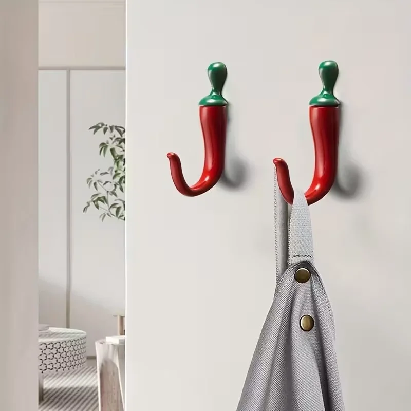 10PC Pepper Shaped Wall Hooks  - đánh giá và giá Home Bathroom Organizer