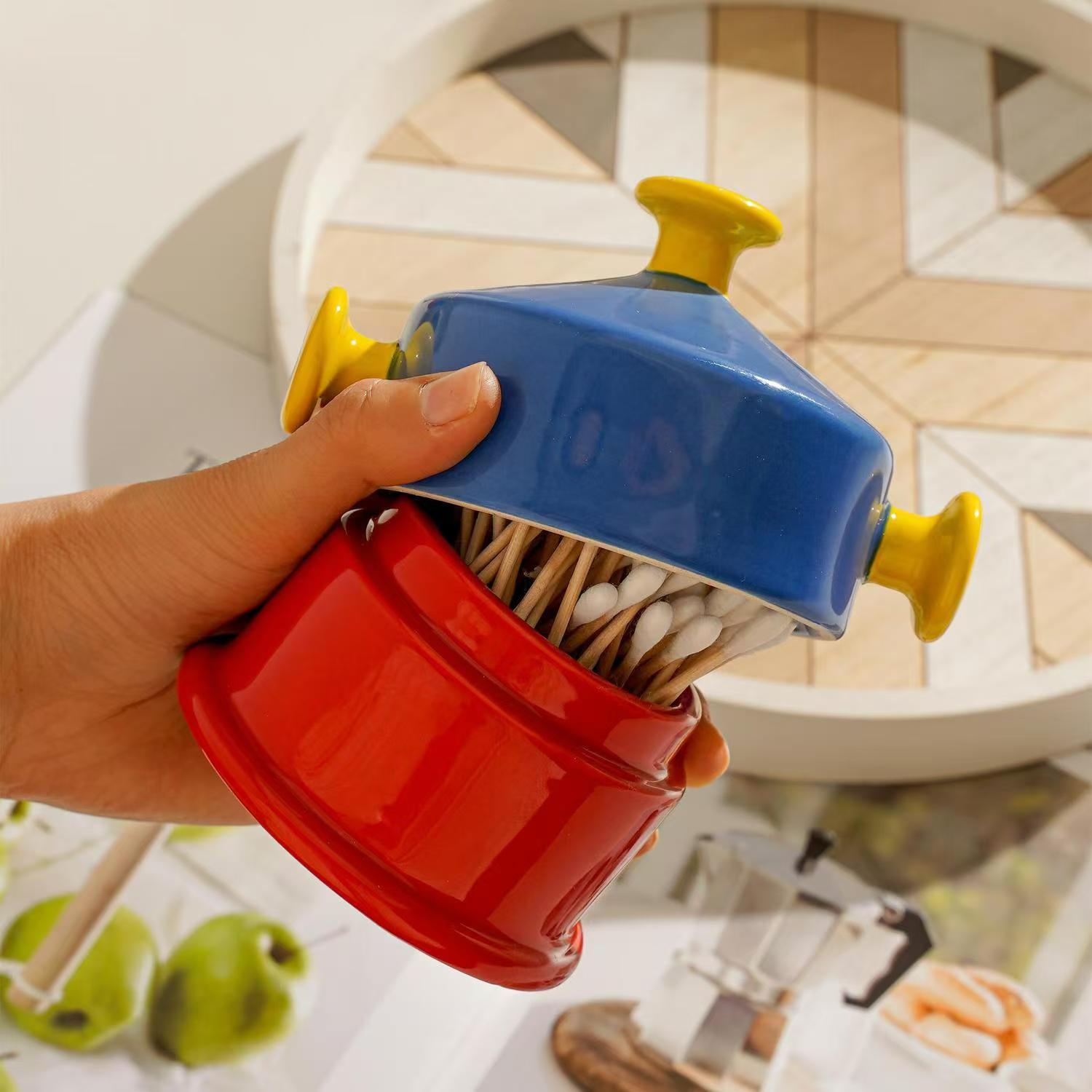 Dopamine Ceramic Toothpick Hol - đánh giá và giá Home Bathroom Organizer