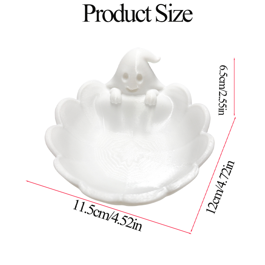 Matte White 3D Cute Ghost-Shap - đánh giá và giá Home Essentials Bathroom Storage